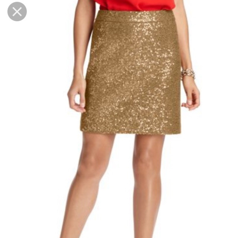 ✨LOFT Sequin Boiled Wool Blend Shift Skirt✨